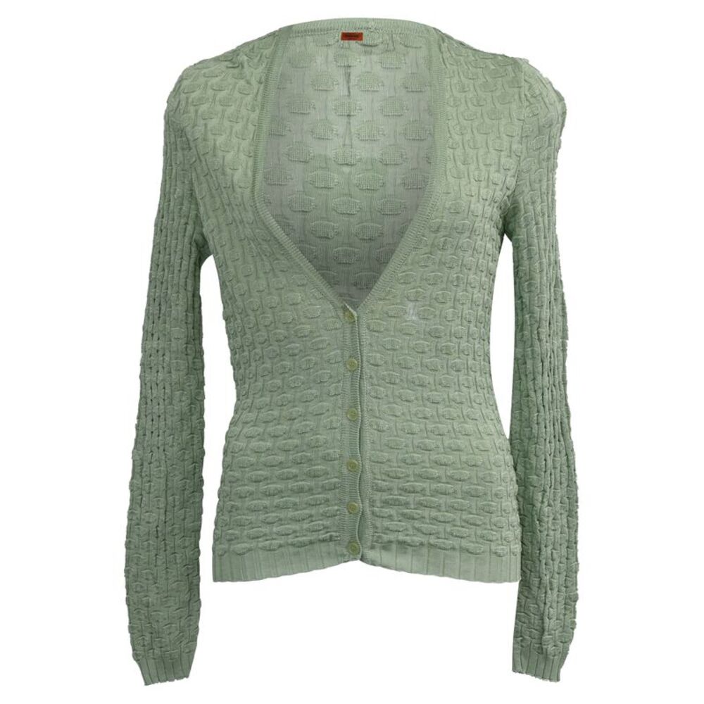 Missoni Buttoned Cardigan in Green Rayon